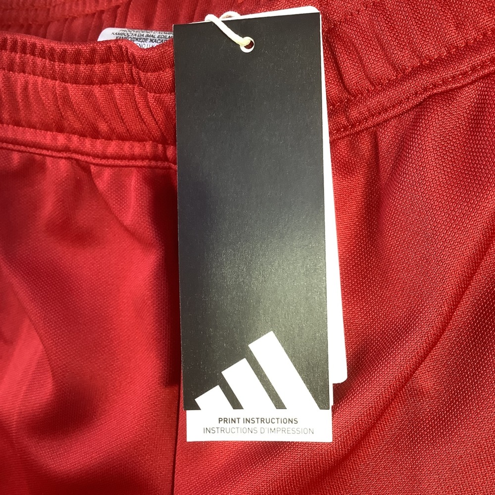 Adidas Tiro Essentials Youth Track Pants Red White Size Medium 11-12Y NWT - Picture 4 of 16